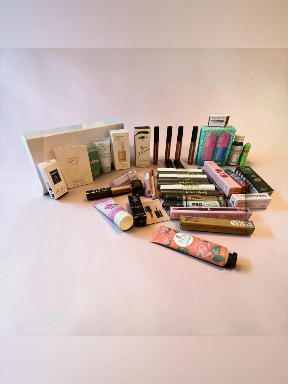Assorted Women Makeup Collection - Rose Pink Hand Cream & Cosmetics